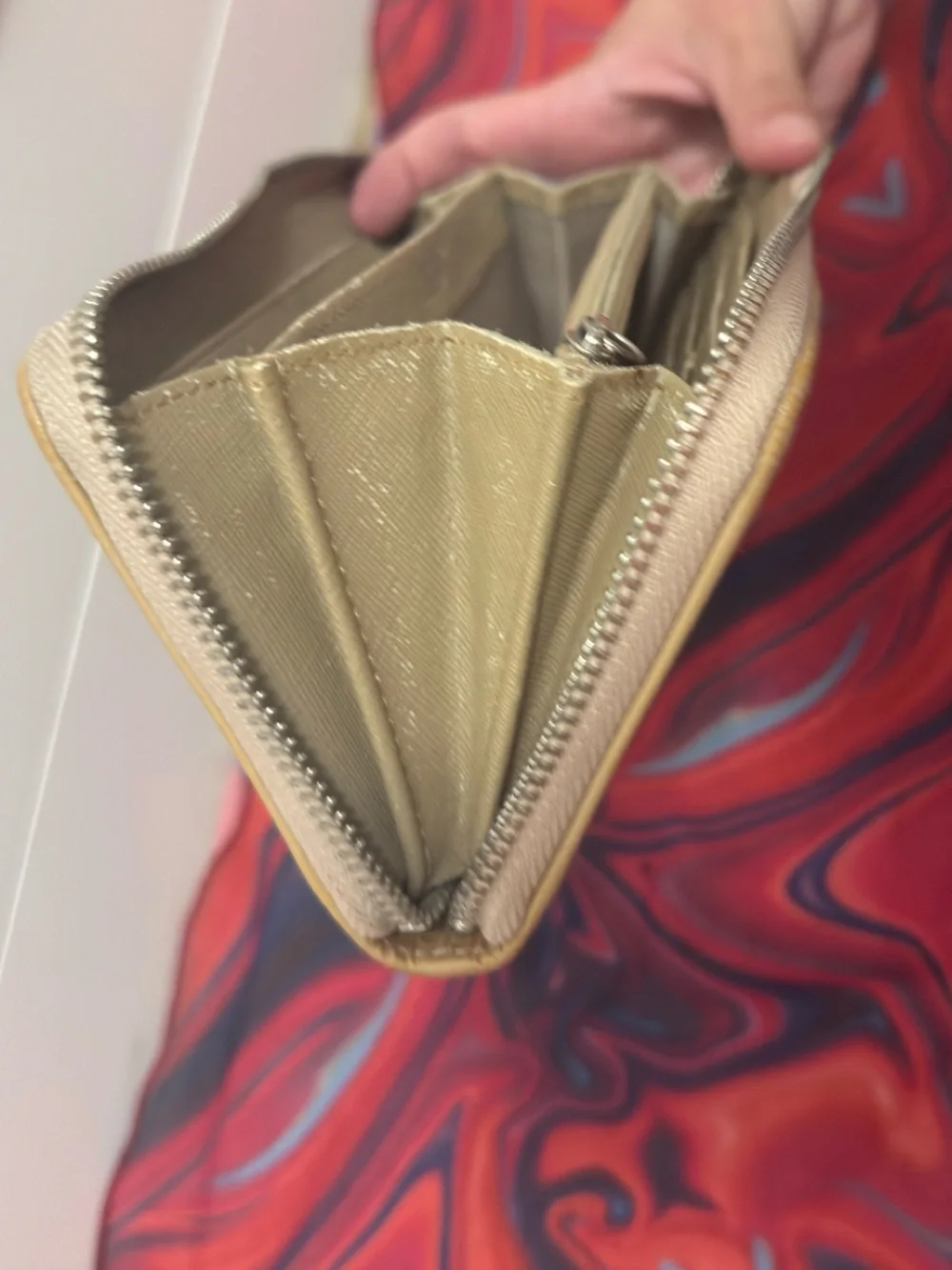 Vintage Y2K Coach Poppy Graffiti Metallic Multicolor Accordion Zip Wallet 🤍
